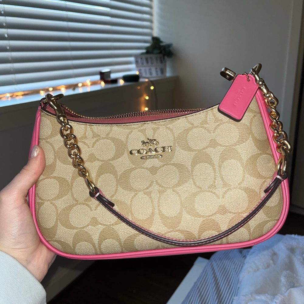 Pink Coach Teri Shoulder Bag